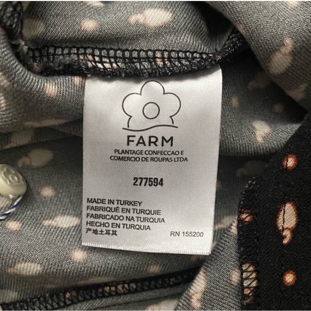 Farm Rio Tucker Paperbag Pants Fruits Belted Crop Size XS - Picture 12 of 13